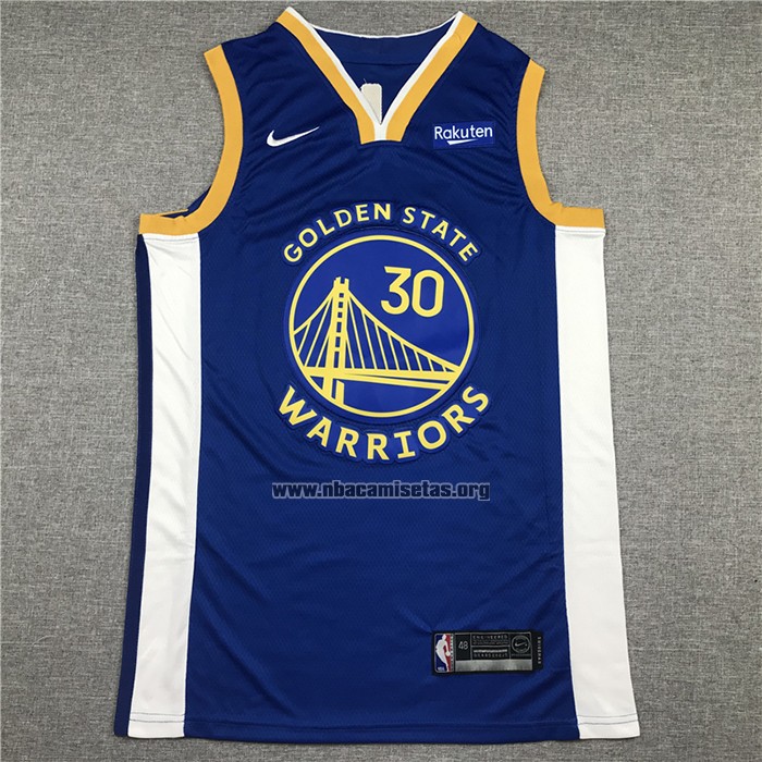 Camiseta Golden State Warriors Stephen Curry NO 30 Icon 2020-21 Azul